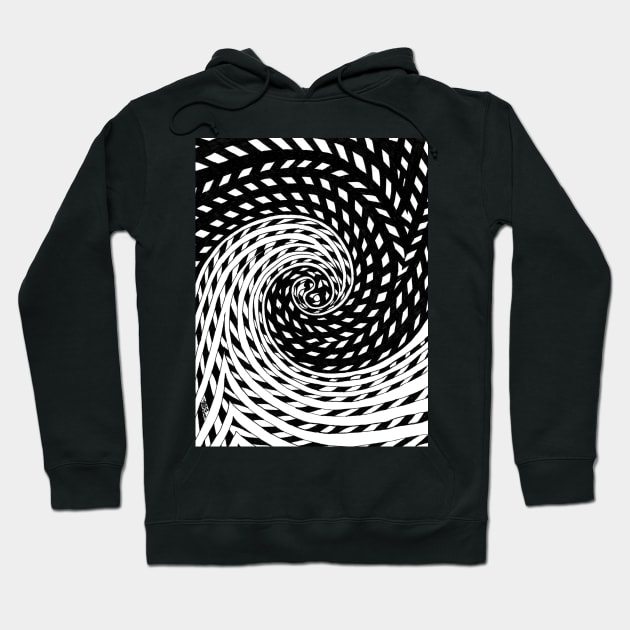 Double spiral whirl yin yang energy balance Hoodie by Pragonette